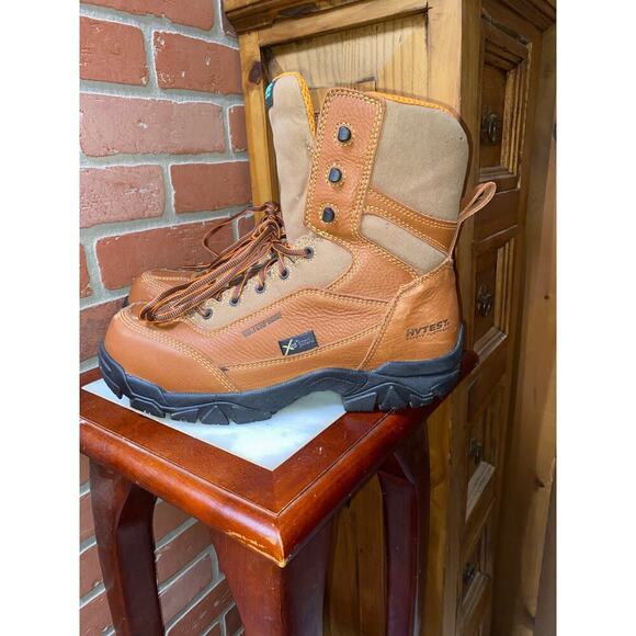 HYTEST APEX WATERPROOF METATARSAL GUARD COMPOSITE TOE 8" WORK BOOT Mens Size 11 - Picture 2 of 10